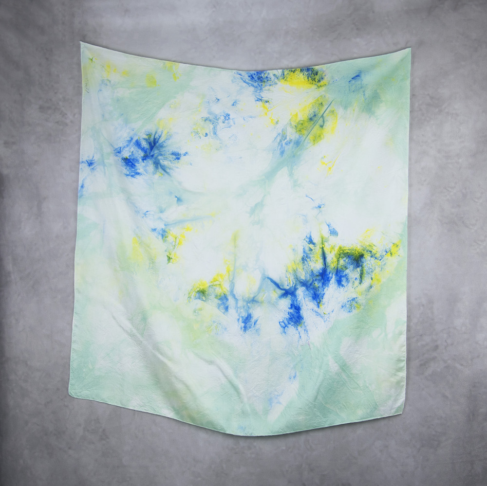 Hodvábna šatka VZOR_94, 85 x 90cm, Vyrobené na Slovensku – Obrázok 2